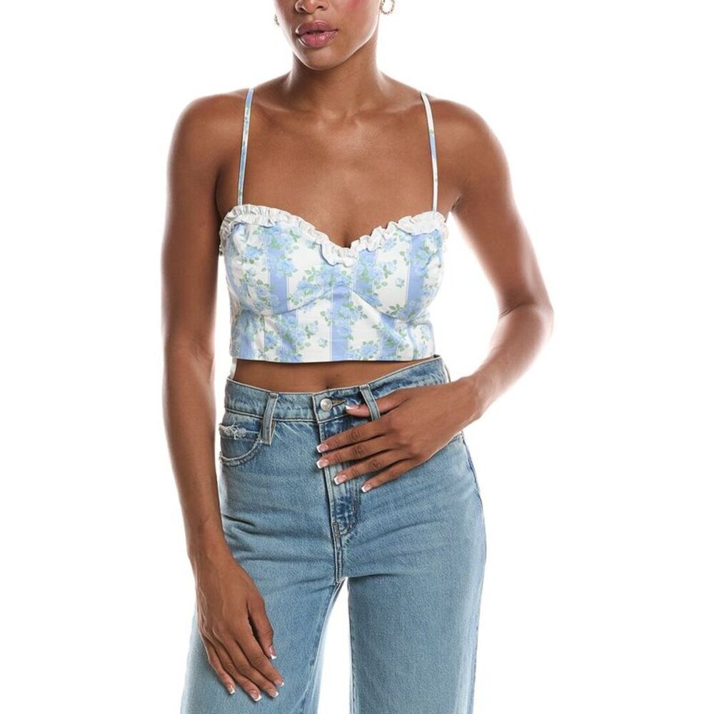 For Love & Lemons Womens  Atlanta Crop Top